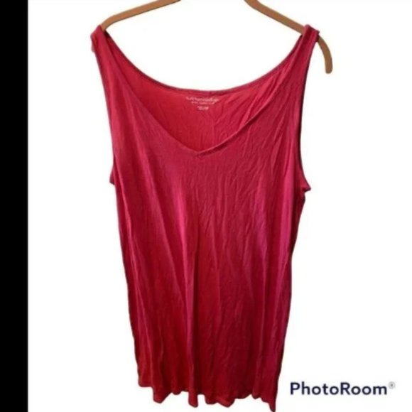 sleeveless sleeper shirt red Small - Picture 1 of 1
